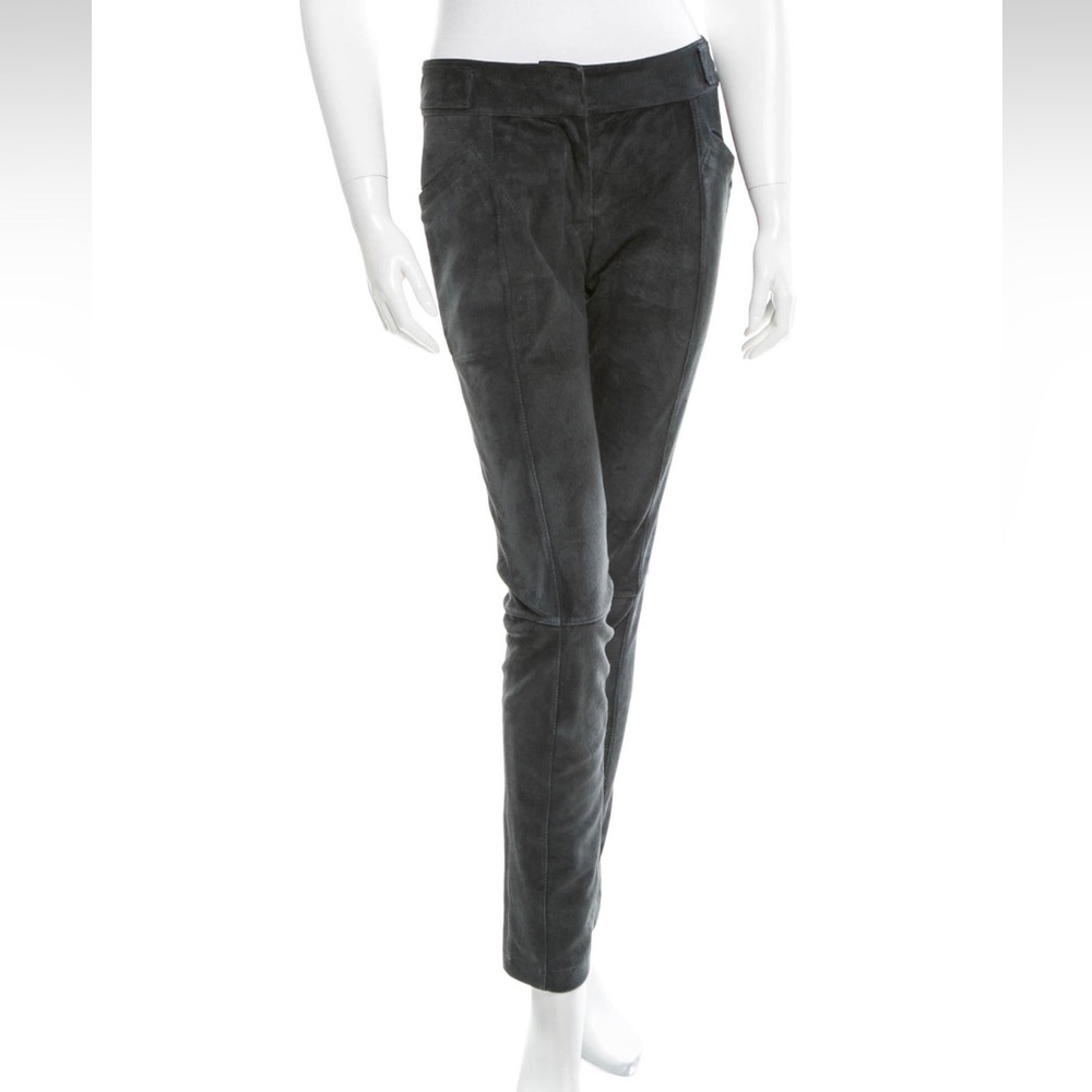 Proenza Schouler suede straight leg pants